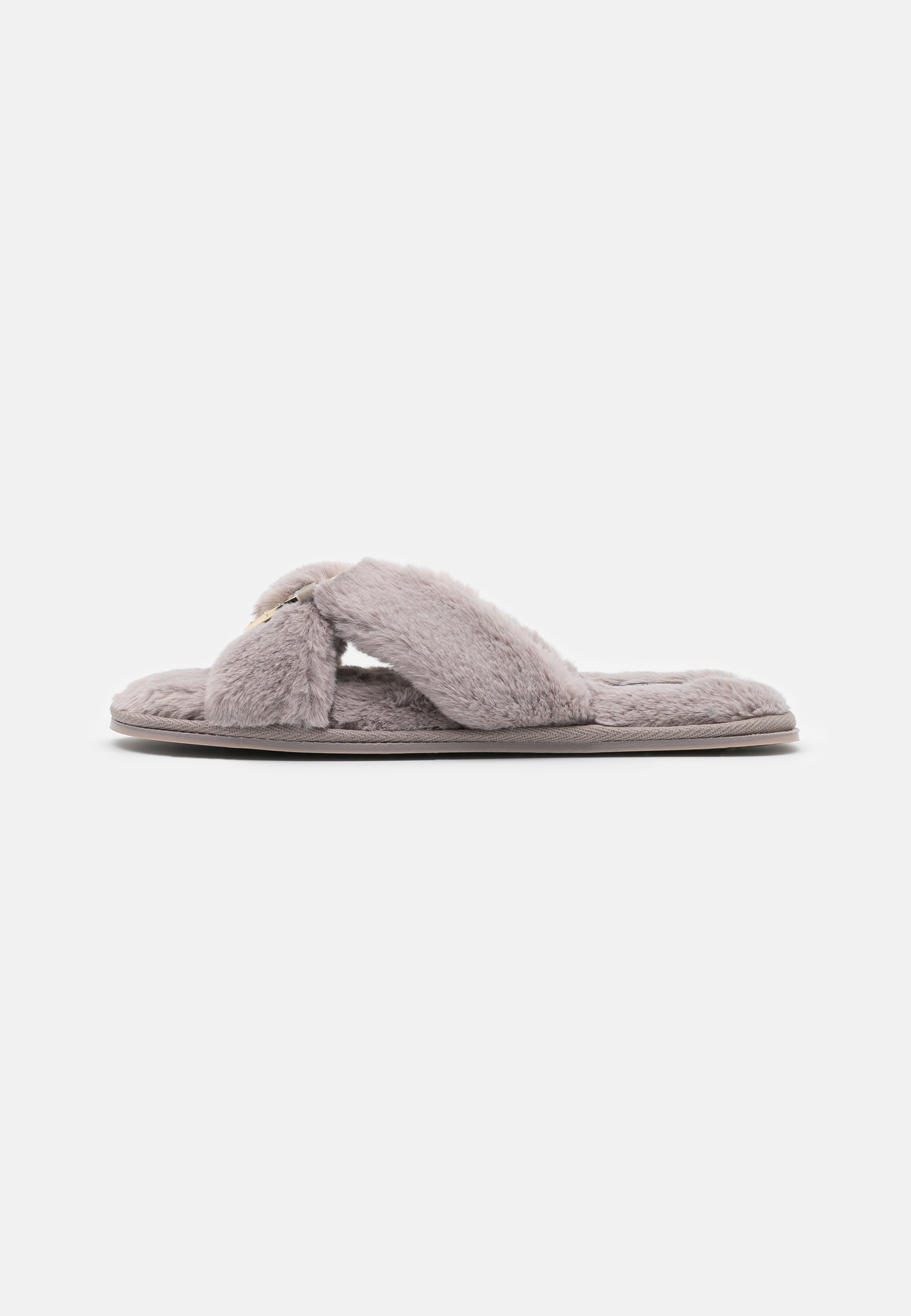 river island grey slippers