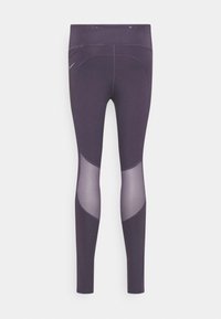 Nike Performance FAST - Leggings de corrida - dark raisin/silver