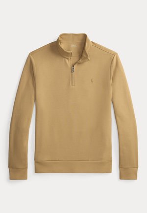 DOUBLE-KNIT MOCKNECK PULLOVER - Sweatshirt - classic camel