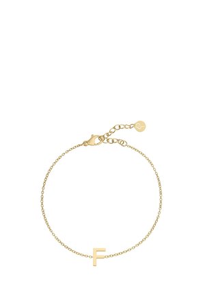 LETTER F - Armband - gold-coloured