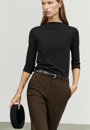 Massimo Dutti, Long-sleeved top - black