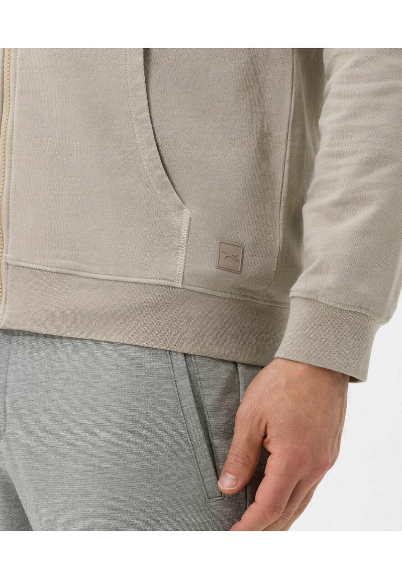 Herren Kapuzenpullover | BRAX SAMMY Sweatjacke frappe/beige - AL45372 Herren Kapuzenpullover | BRAX SAMMY Sweatjacke frappe/beige - AL45372