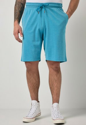 JP1880 BERMUDA, TWO-TONE PIQUÉ, ELASTICATED WAIST, RELAXED FIT, UP TO 8 XL - Shorts - pale blue