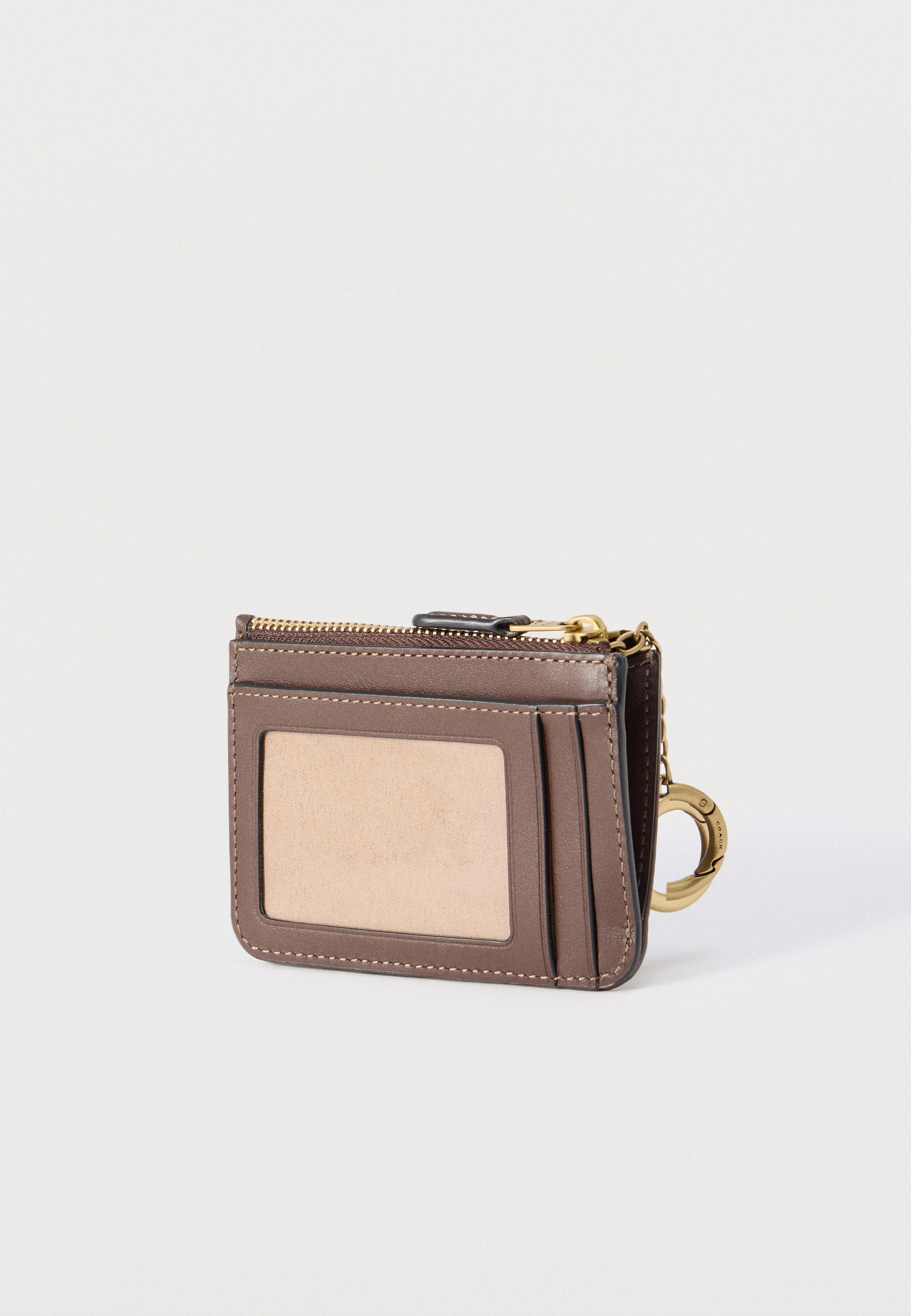 COACH SIGNATURE ESSENTIAL MINI ID CARD CASE - Wallet - oak maple