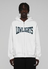 LOW LIGHTS STUDIOS® BOXER ZIP HOODIE UNISEX - Zip-up sweatshirt - ecru
