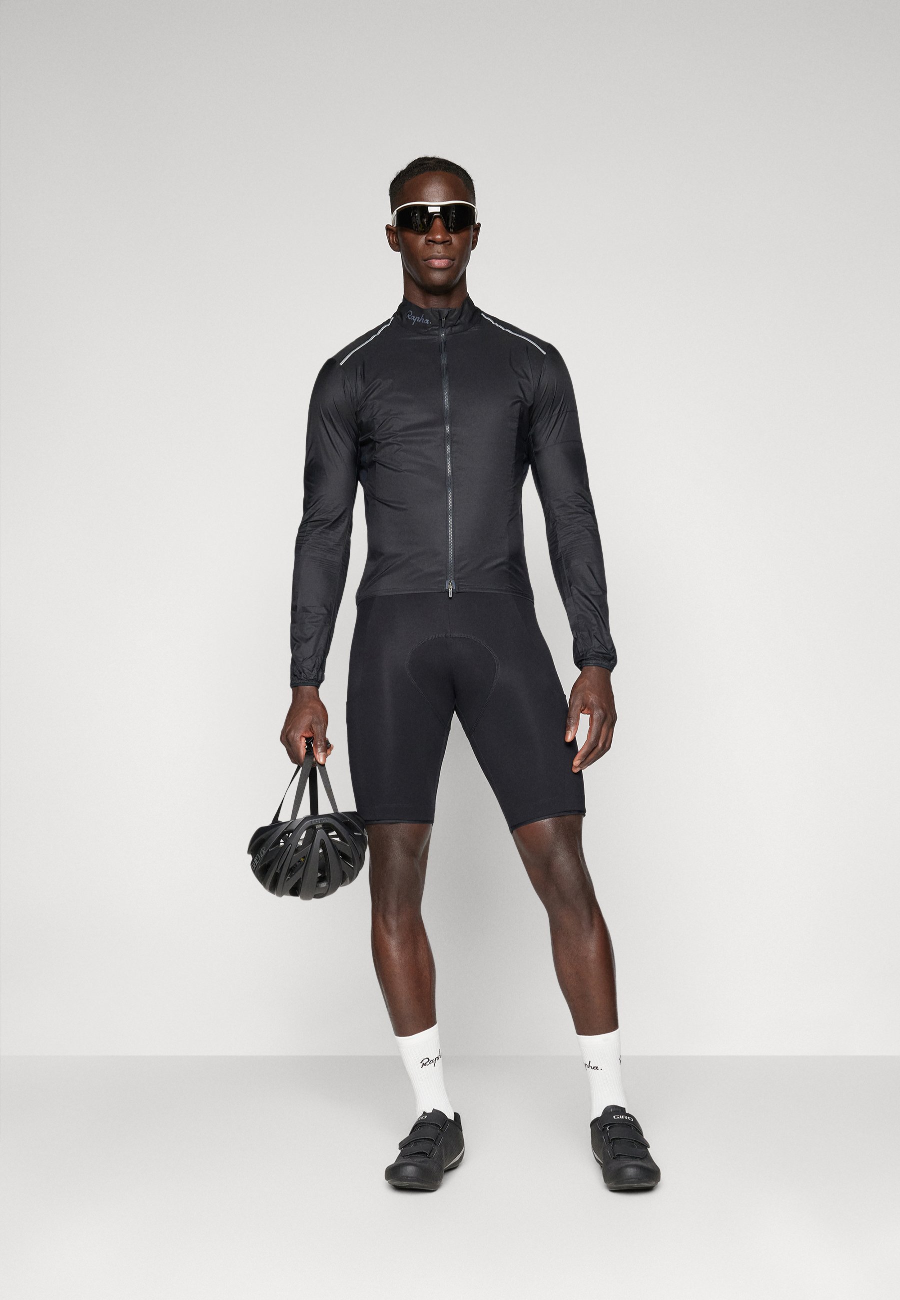 Rapha Windbreaker - black/grey/black - Zalando