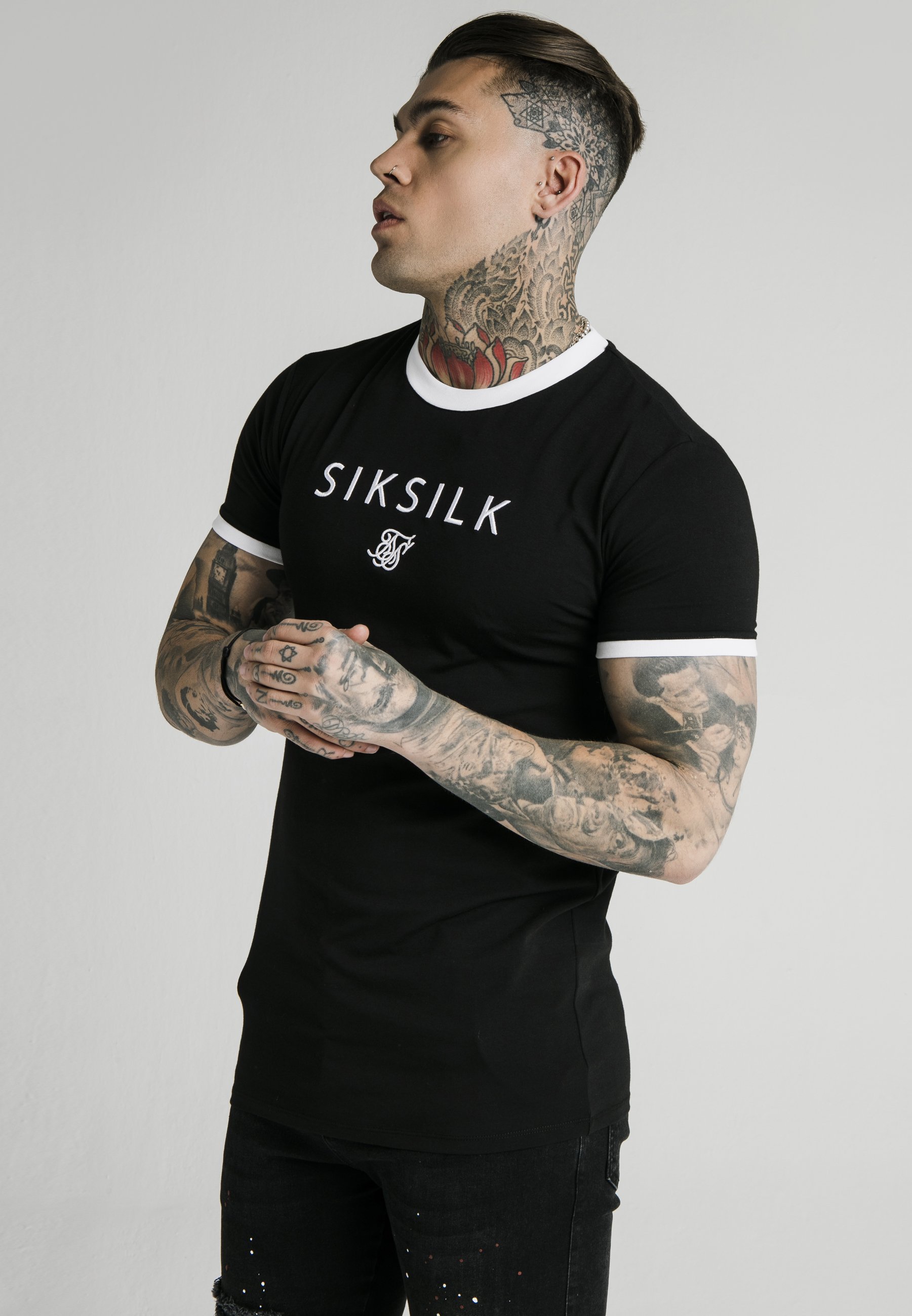 SIKSILK STRAIGHT HEM GYM TEE - T-shirt 