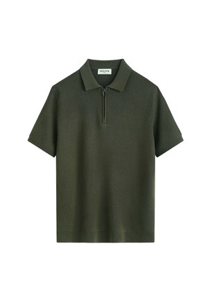 FRILIVIN, POLO ZIPPÉ COL CLASSIQUE - Polo - vert