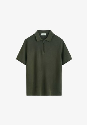 FRILIVIN, POLO ZIPPÉ COL CLASSIQUE - Polo - vert
