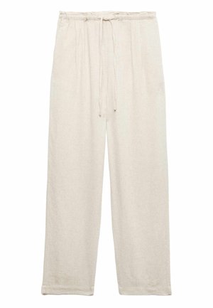 Marks & Spencer, TAPERED LEG - Trousers - oatmeal