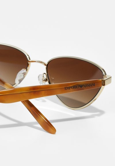 Emporio Armani Lunettes de soleil - shiny pale gold-coloured/brown