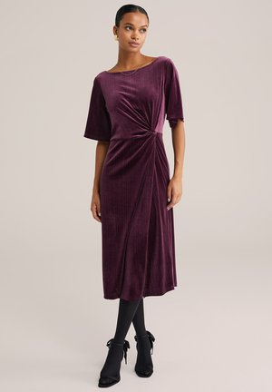 Rochie cocktail/Rochie petrecere - aubergine