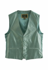 TEXTURED-REGULAR FIT - Suit waistcoat - sage green