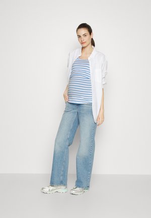 Anna Field MAMA 2 PACK - Μπλούζα - white/blue/mottled light grey