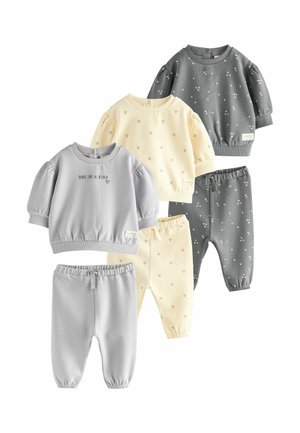 Next JOGGERS SET 3 PACK - Melegítő - charcoal/grey/cream