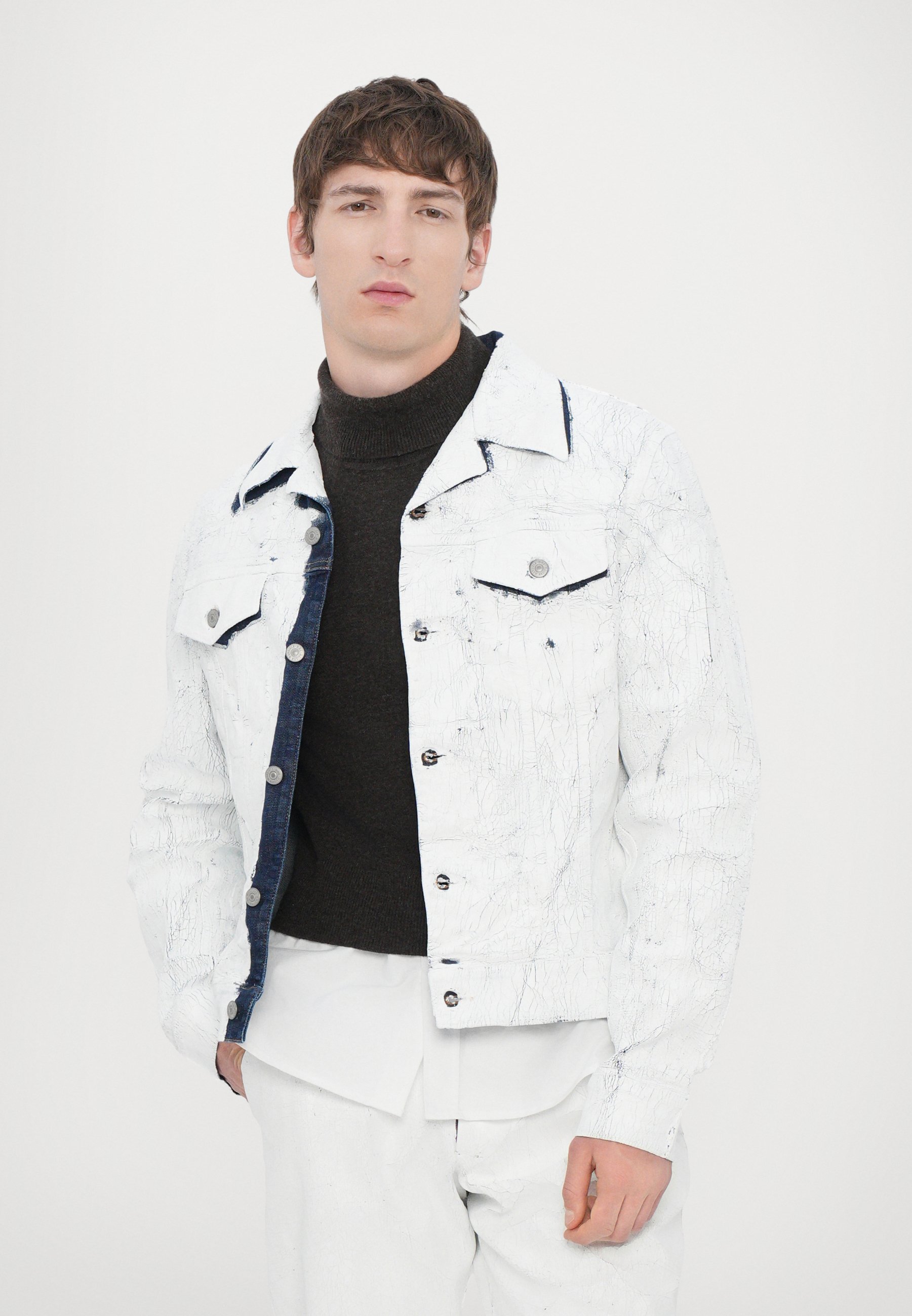 MM6 Maison Margiela SPORTS JACKET - Denim jacket - white - Zalando