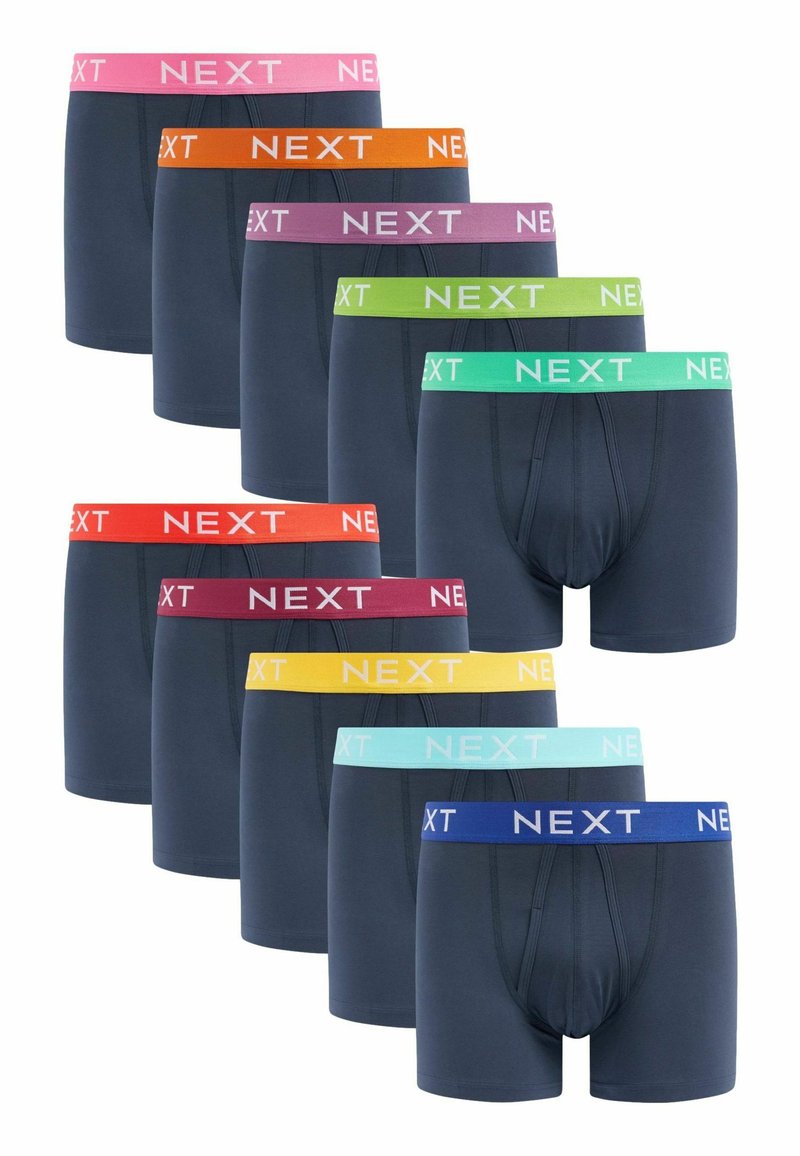 Next A FRONTS 10 PACK - Ozke boksarice - navy blue bright waistband