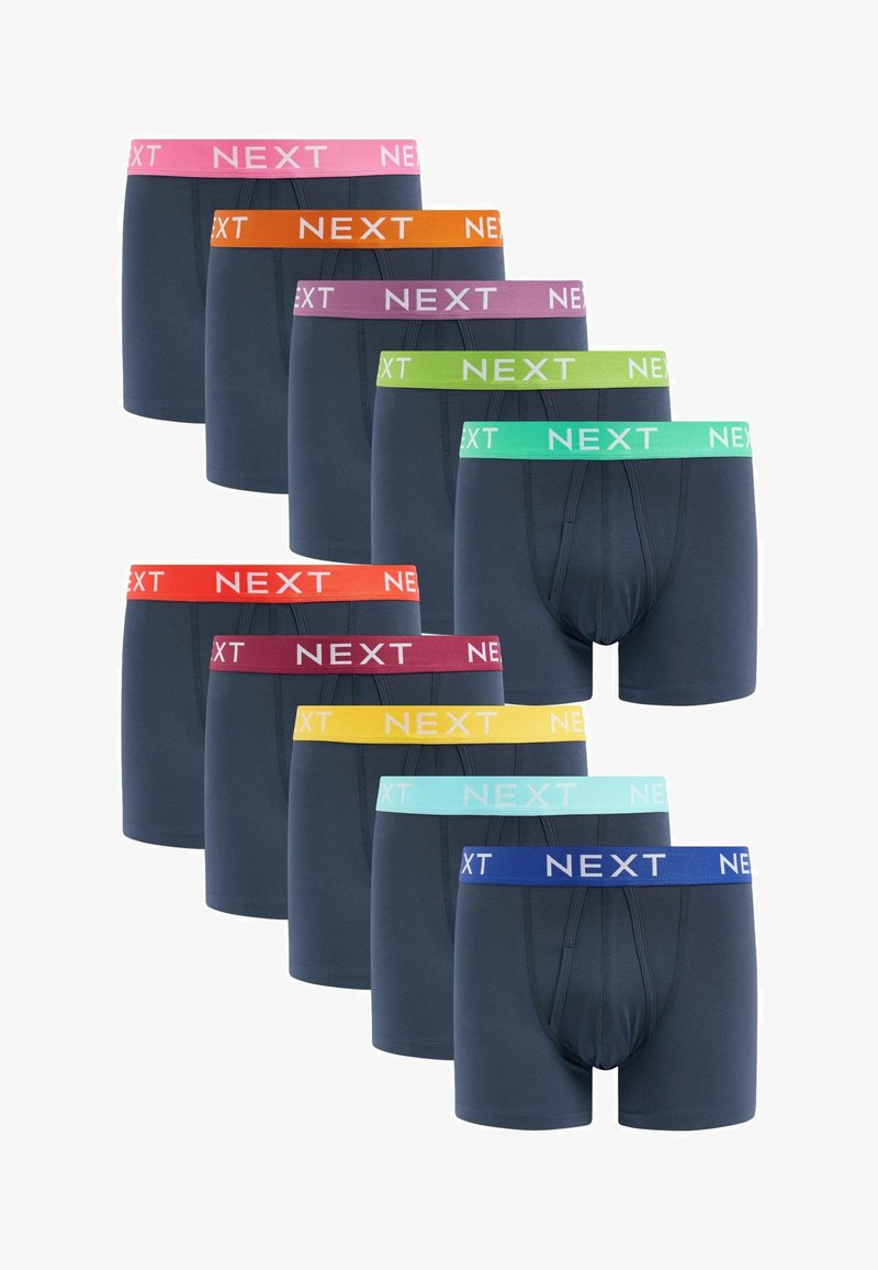 Next A FRONTS 10 PACK - Bokserit - navy blue bright waistband