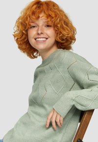 s.Oliver Strickpullover - salbeigrün