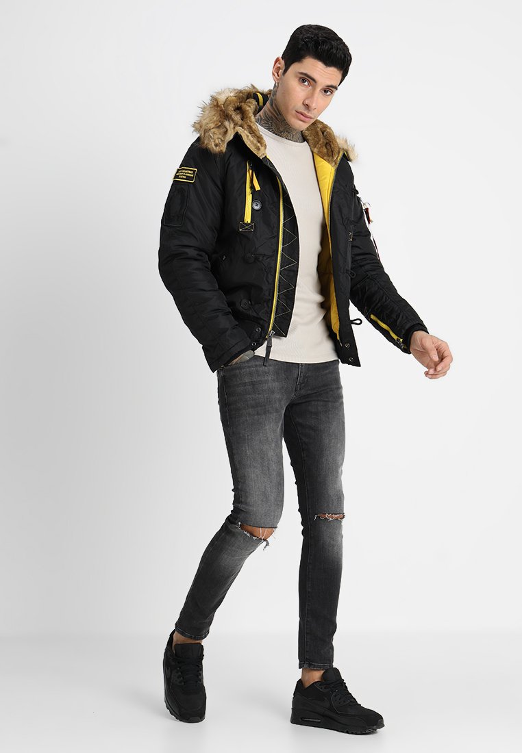 Alpha Industries Vinterjakke blacksvart Zalando.no Alpha Industries Vinterjakke schwarz Zalando.no