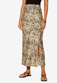 Friends Like These BIAS SPLIT FRONT MIDI REGULAR FIT - A-linjainen hame - brown