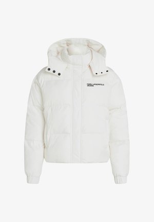 Karl Lagerfeld Jeans, LOGO PUFFER - Зимно яке - egret