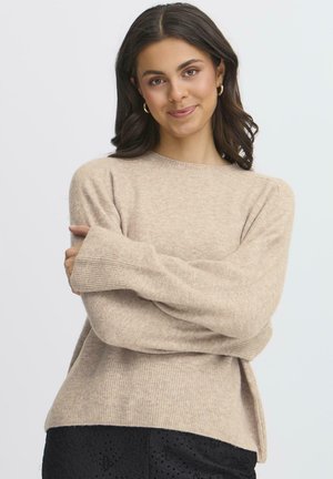 Fransa Pulover - desert taupe melange