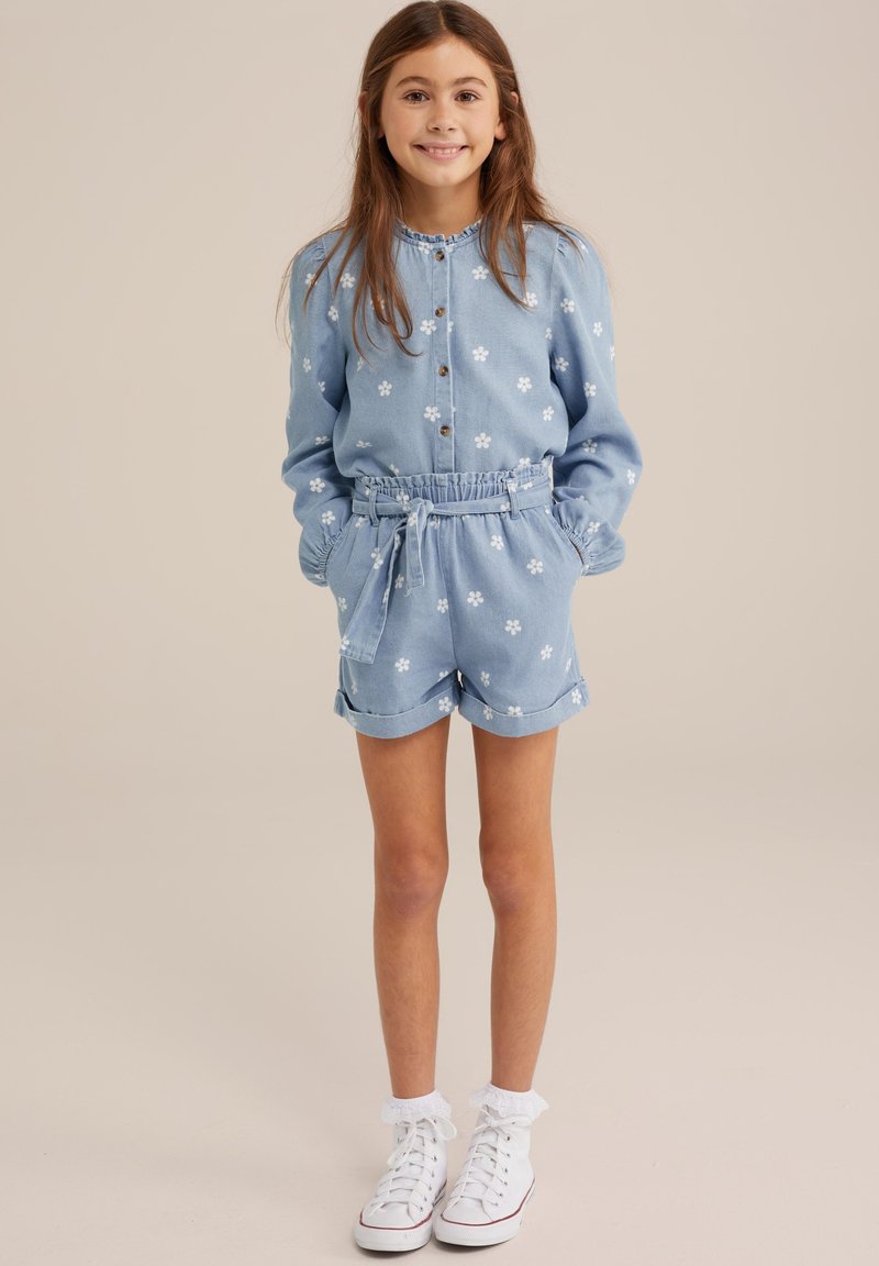 WE Fashion - BLUE RIDGE - Bluza z gumbi - light blue, Povečajte