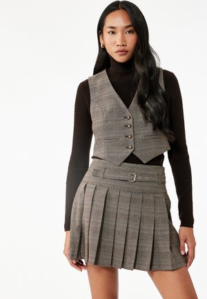 PLAID - Bodywarmer - brown