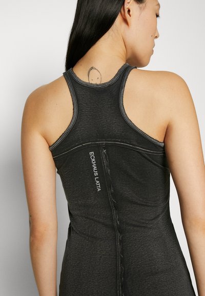 ECKHAUS LATTA LAPPED DRESS - Φόρεμα από ζέρσεϊ - charcoal