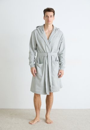 HOODED ROBE - Peignoir - grey heather