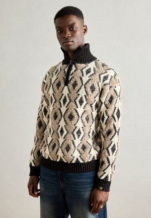 ARGYLES DROPPED SHOULDER PULLOVER - Maglione - eggnog