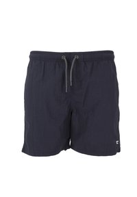 Marinblå badshorts i lätt material, med elastisk midja och justerbar snörning samt en liten logodetalj.