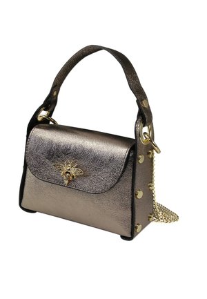 Handtasche - bronze metallic, braun