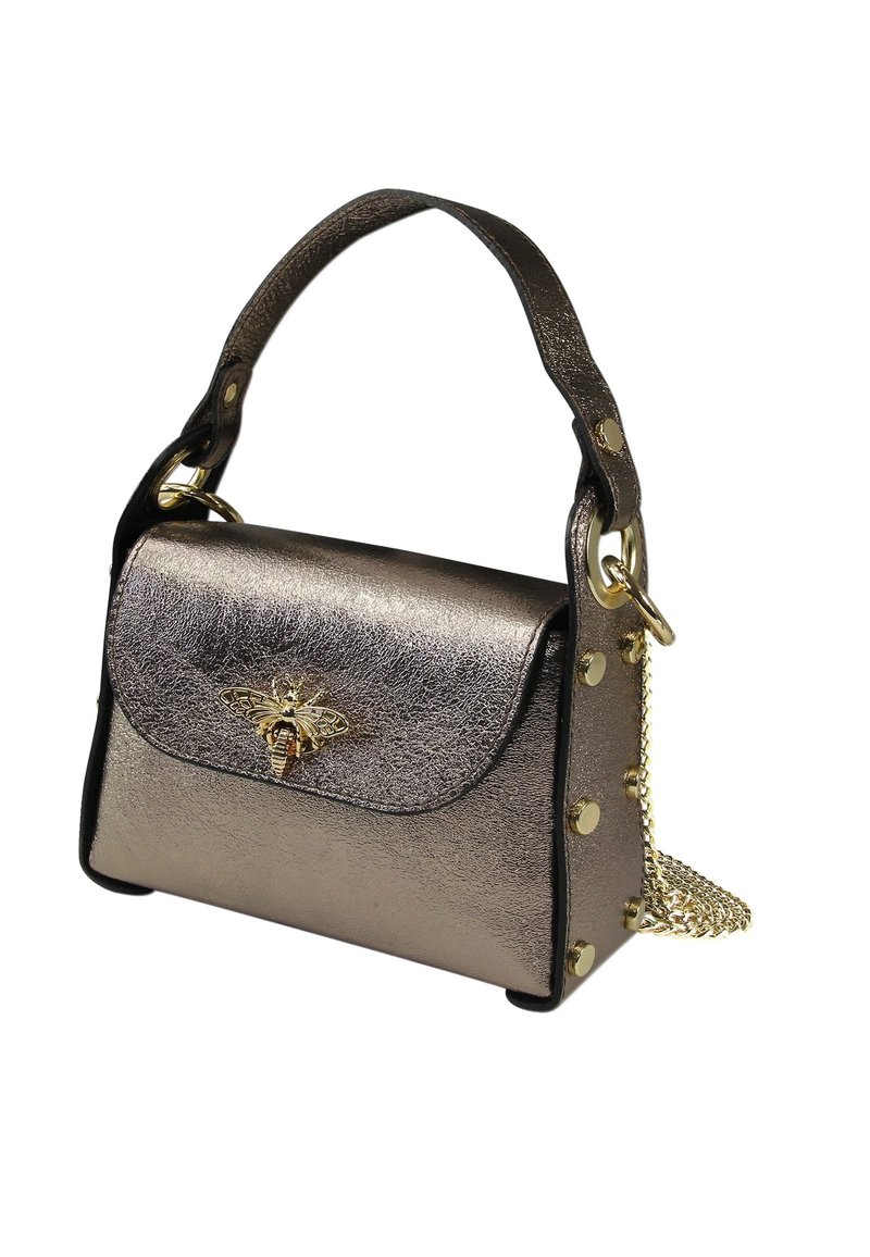 DrachenLeder Handtas - bronze metallic, braun