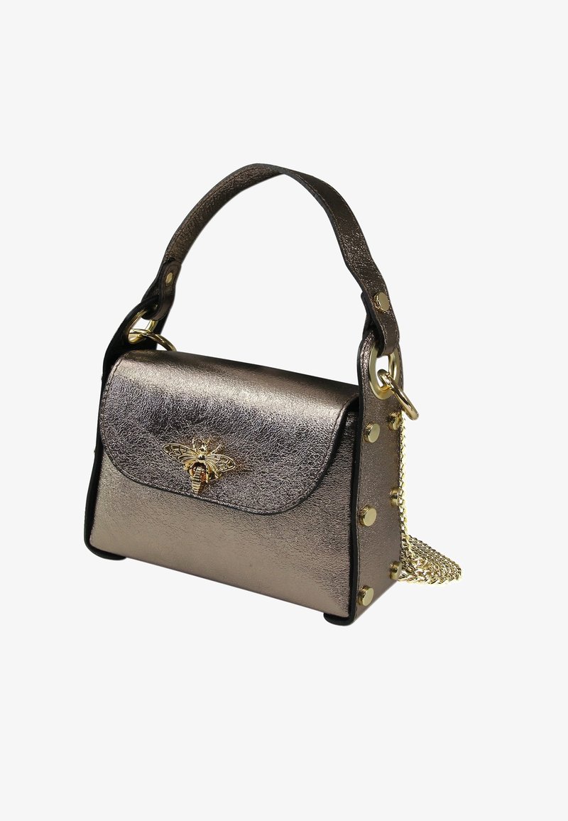 DrachenLeder Handtas - bronze metallic, braun