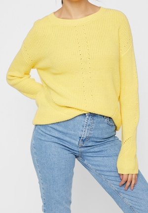 Striktrøje - yellow