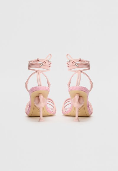 Sophia Webster FLO COPACABANA MID SANDAL - Sandale cu baretă pe gleznă - bonbon pink