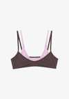 DOUBLE - BIKINI TOP - Haut de bikini - brown