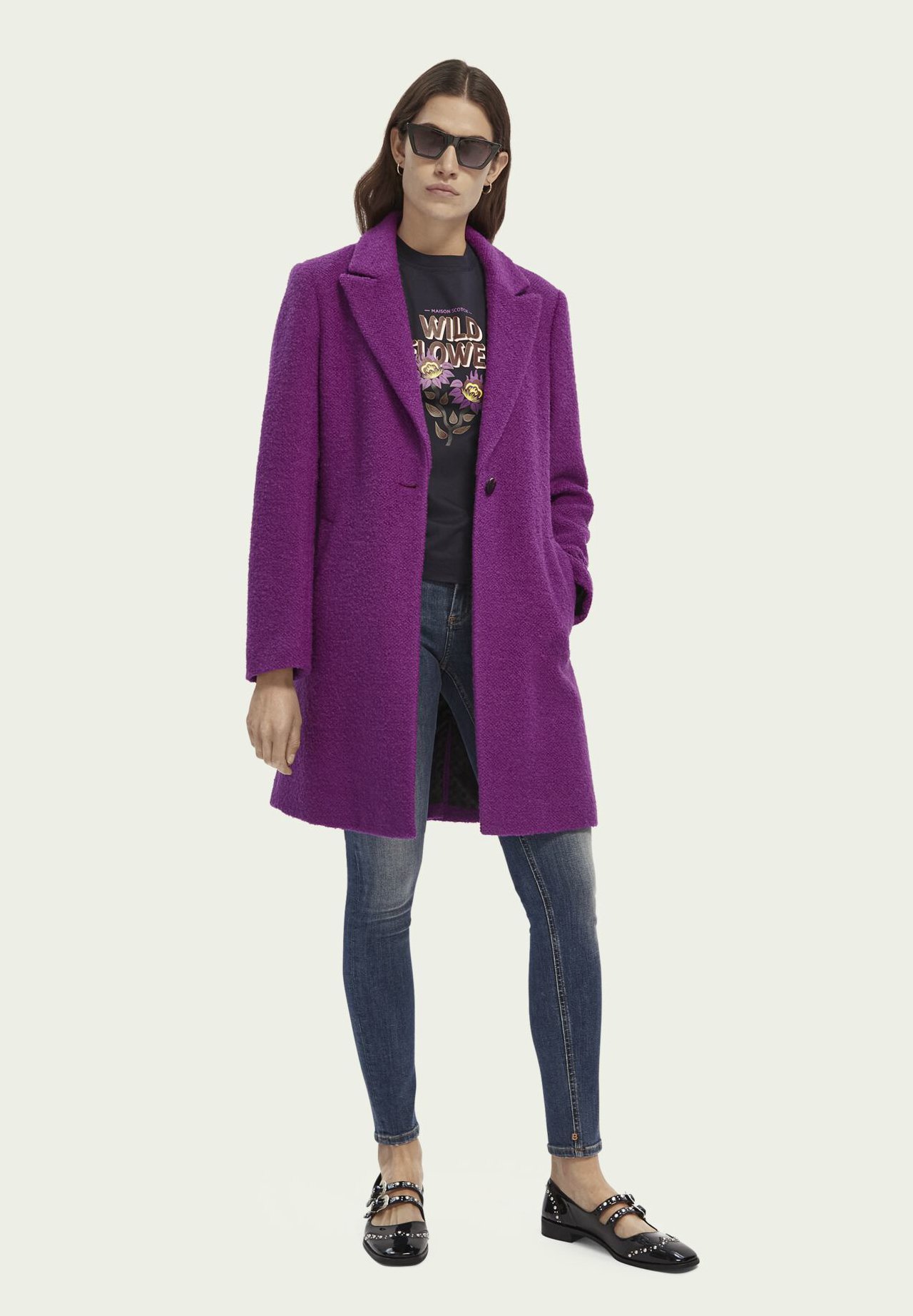 manteau violet