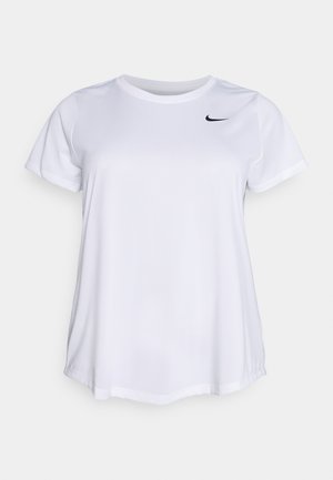 DRY LEG TEE CREW PLUS - Camiseta estampada - white/black