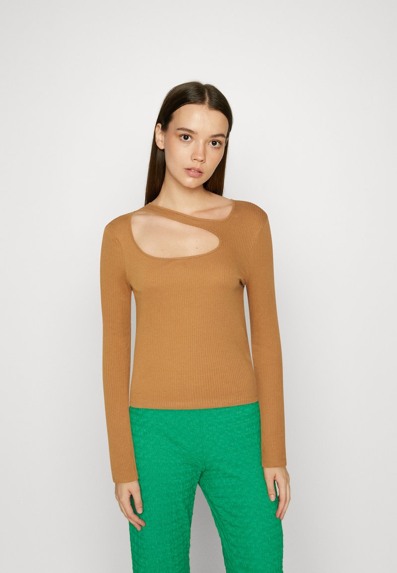 Noisy May NMDRAKEY PRASI - Pikkade varrukatega topp - chipmunk