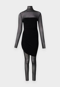 TURTLENECK STRAPLESS DIANA PICKLEBALL DRESS - Kombinezon - black
