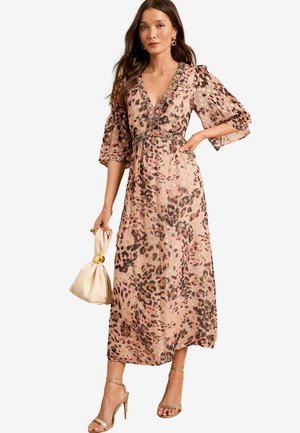 Love & Roses REGULAR FIT - Vestito casual - neutral animal print