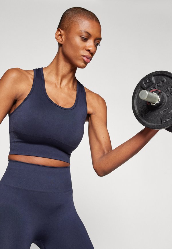 ONPDAISY-2-DEFY SEAM LONG BRA - High support sports bra - night sky4