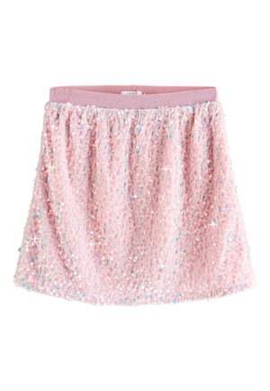 Next REGULAR FIT - A-linjainen hame - light pink velour sequin