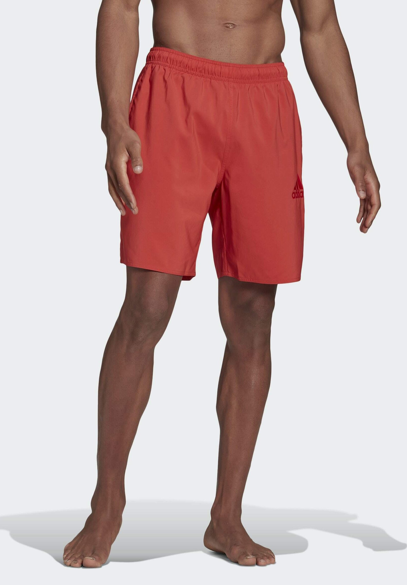 adidas solid swim shorts