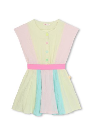 SHORT SLEEVED - Vestito estivo - straw yellow