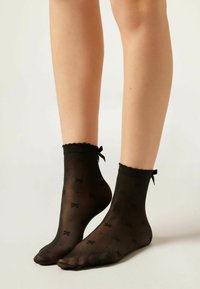 DENIER BOWS - Calcetines - black