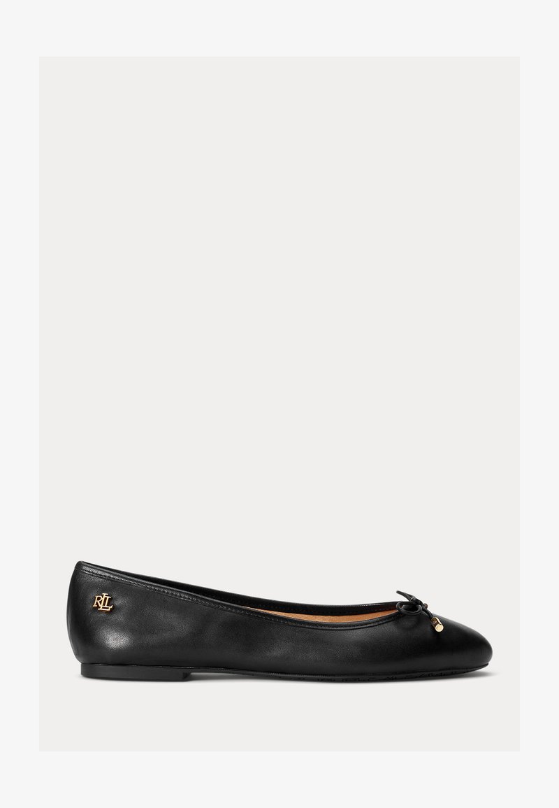 Lauren Ralph Lauren JAYNA LEATHER FLAT - Sabrinas - black